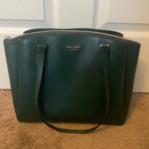 Kate Spade Booked Large Work Tote in Deep Evergreen